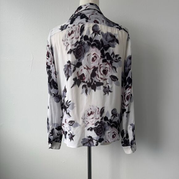 Rare Vintage Bellows Brut French Floral Button Down Blouse - Picture 3 of 8